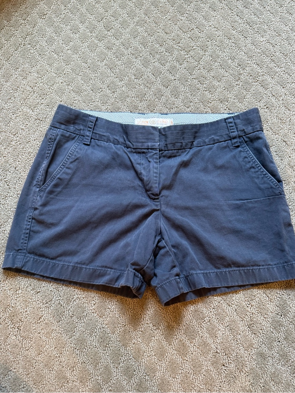 J. Crew Navy Cotton Chino Bermuda Shorts